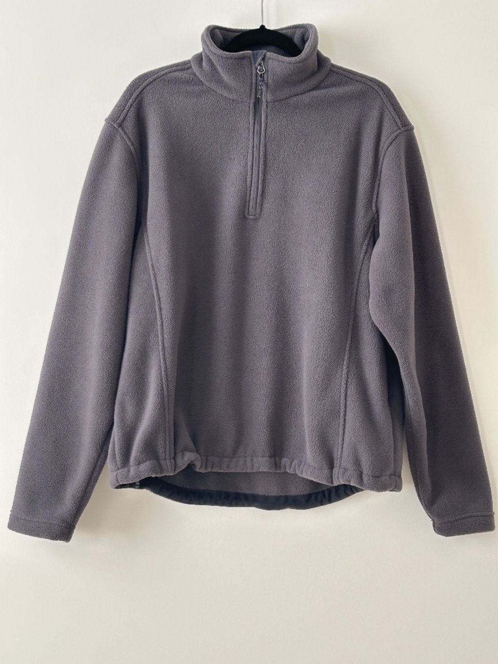 Port Authority Gray Fleece Zip Pullover